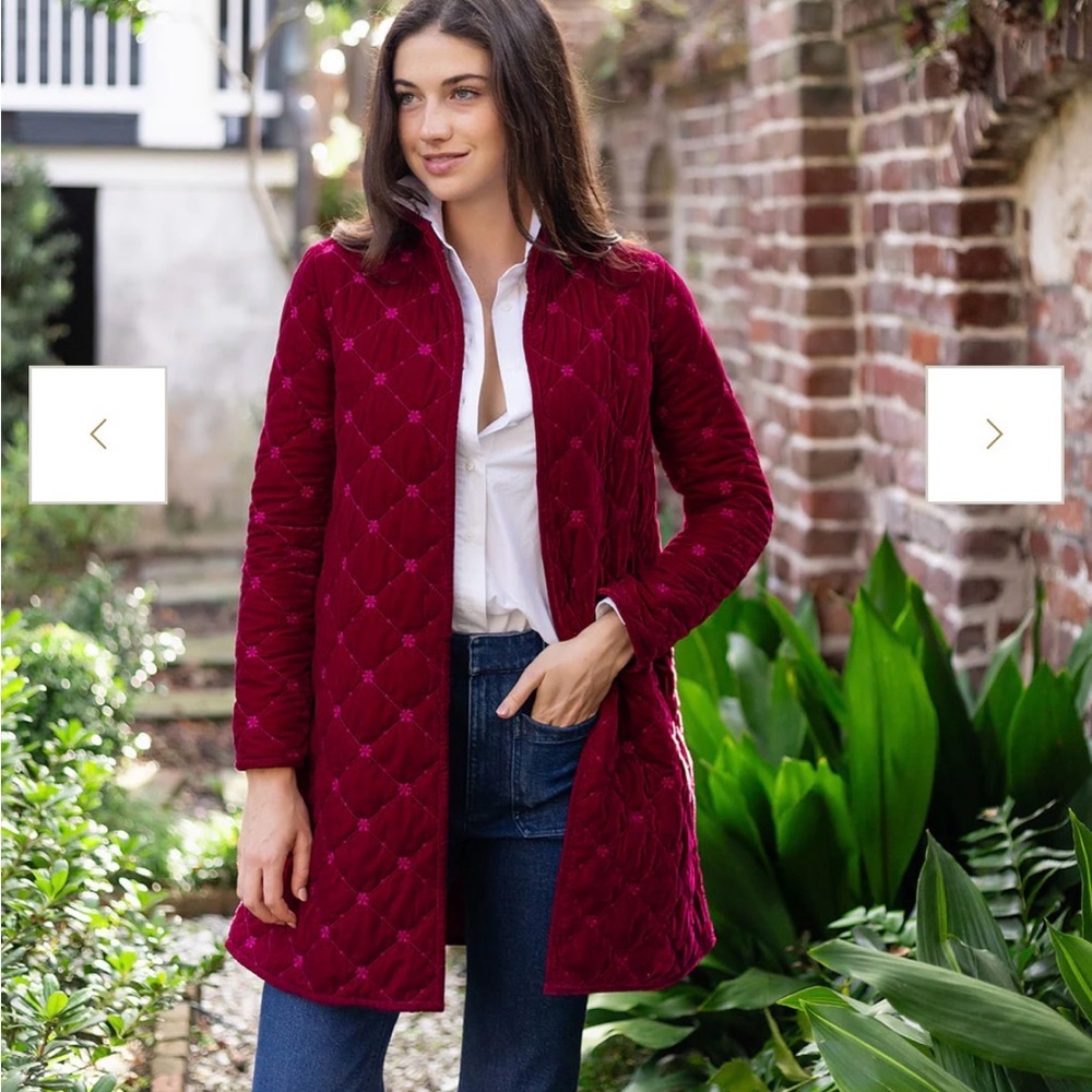 Julia Amory Jackie Coat Burgundy